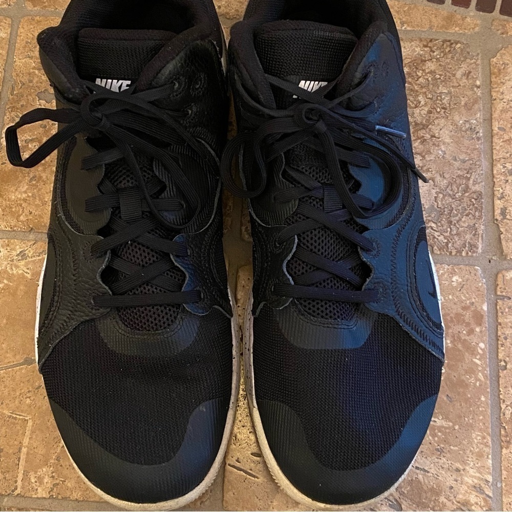Nike Men Black White Fly by Mid 2 Basketball Athletic Shoes Size 11 - Picture 6 of 8